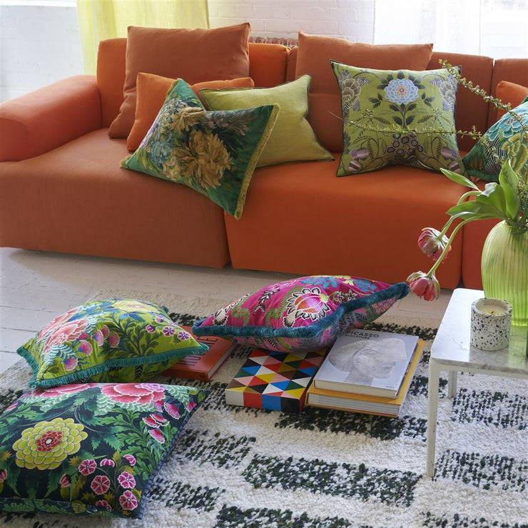 Designers Guild Brocart Decoratif Moss Cushion