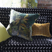 Designers Guild Jabot Mustard Velvet Cushion