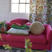 Designers Guild Varese Scarlet & Bright Fuchsia Cushion