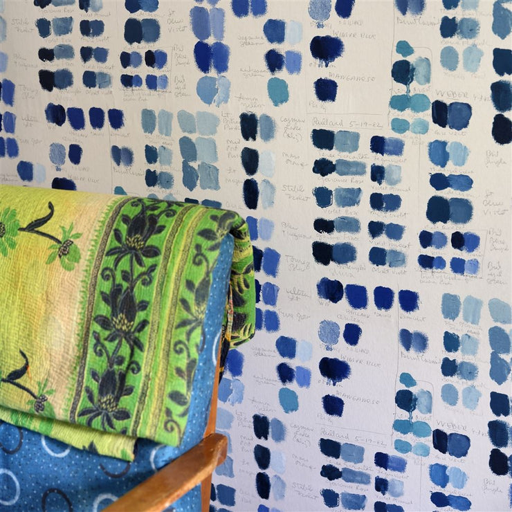 John Derian Mixed Tones Indigo