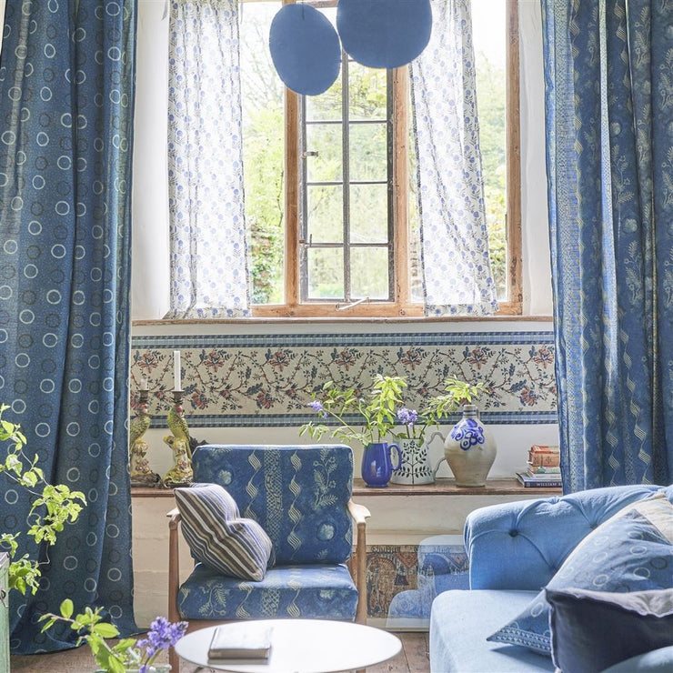 John Derian Pentimento Wide Border Linen