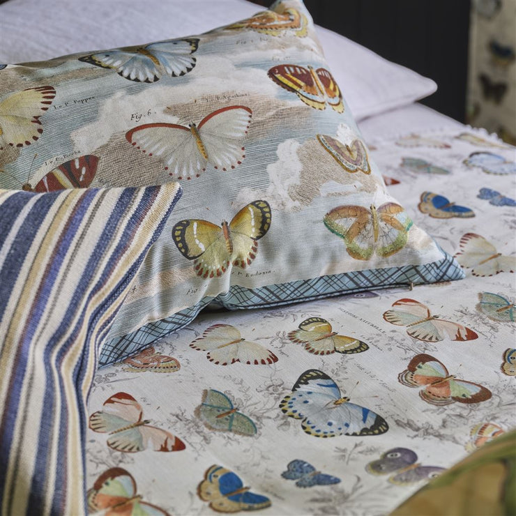 John Derian Butterfly Studies Parchment Cushion