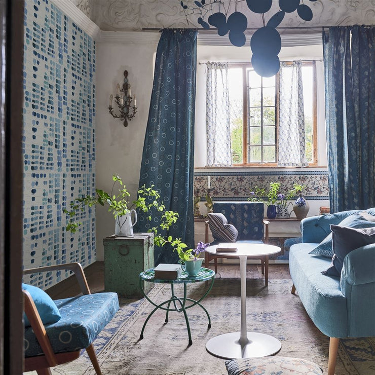 John Derian Mixed Tones Indigo