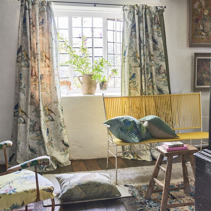 John Derian Wallpaper Birds Parchment