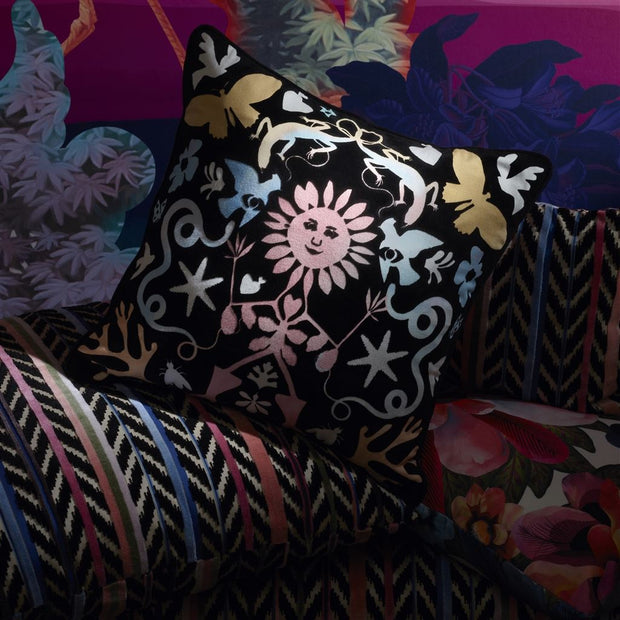 Christian Lacroix Reve De Papier Jais Cushion