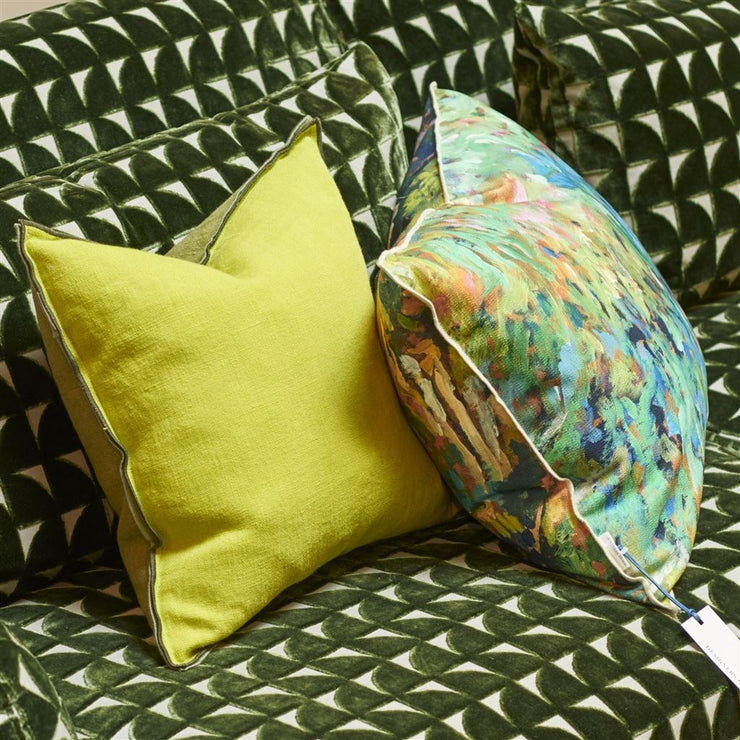 Designers Guild Foret Impressionniste Forest Cotton Cushion