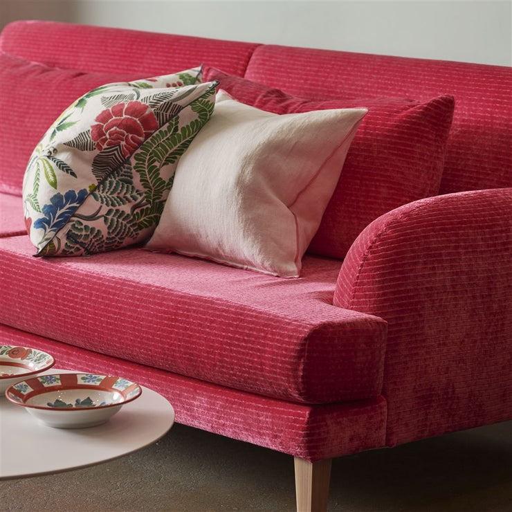 Designers Guild Brocart Decoratif Fuchsia Linen Cushion