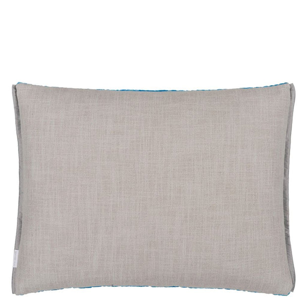 Designers Guild Cartouche Azure Velvet Cushion