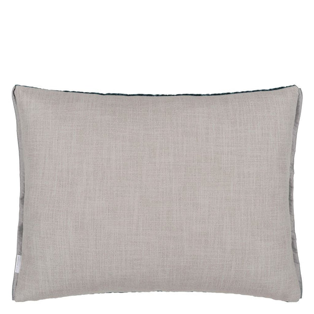 Designers Guild Cartouche Teal Velvet Cushion