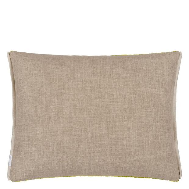Designers Guild Cartouche Moss Velvet Cushion