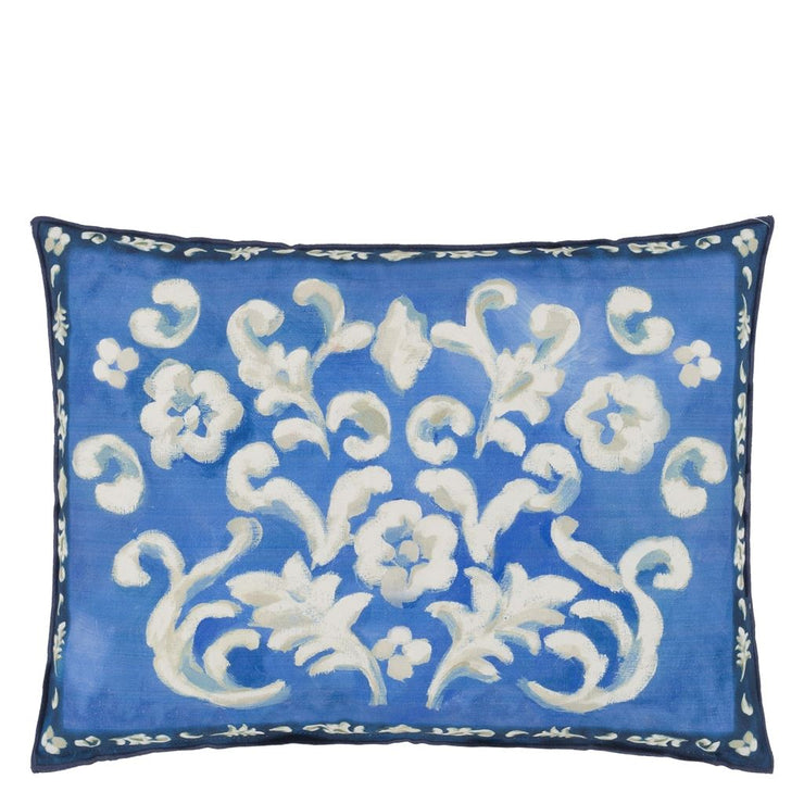 Designers Guild Isolotto Cobalt Cotton Cushion