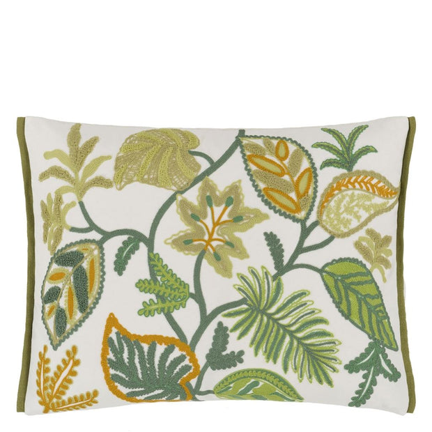 Designers Guild Foglia Decorativa Moss Cotton Cushion