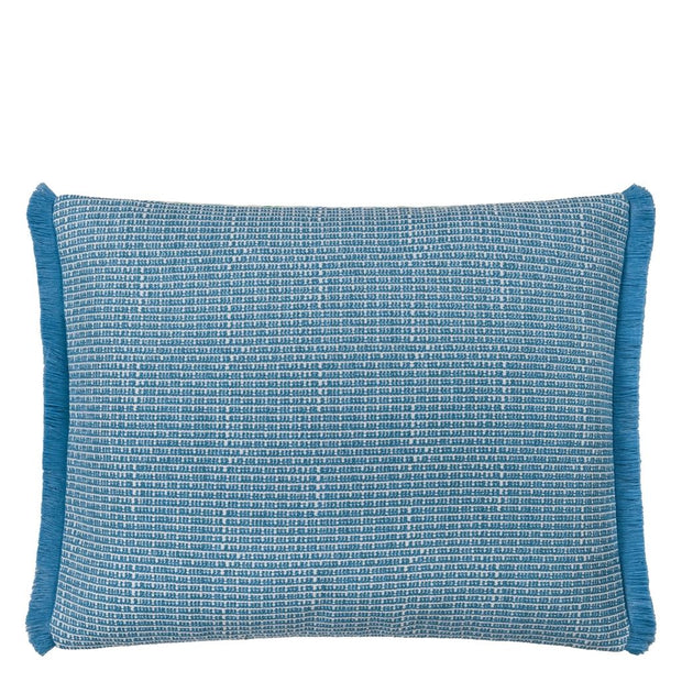 Designers Guild Pompano Aqua Outdoor Cushion