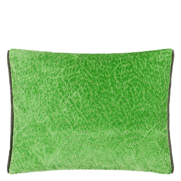 Designers Guild Cartouche Malachite Velvet Cushion