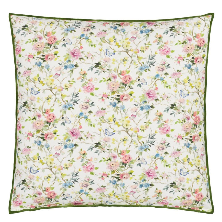 Designers Guild Fiore D'acqua Peony Cotton Cushion