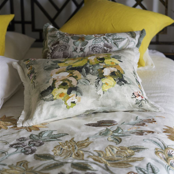 Designers Guild Ghirlanda Fenouil Linen Cushion