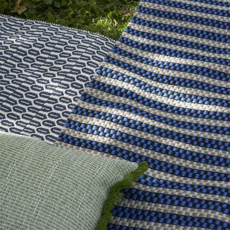 Designers Guild Muara Cobalt Outdoor Rug