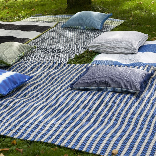 Designers Guild Pompano Indigo Outdoor Cushion