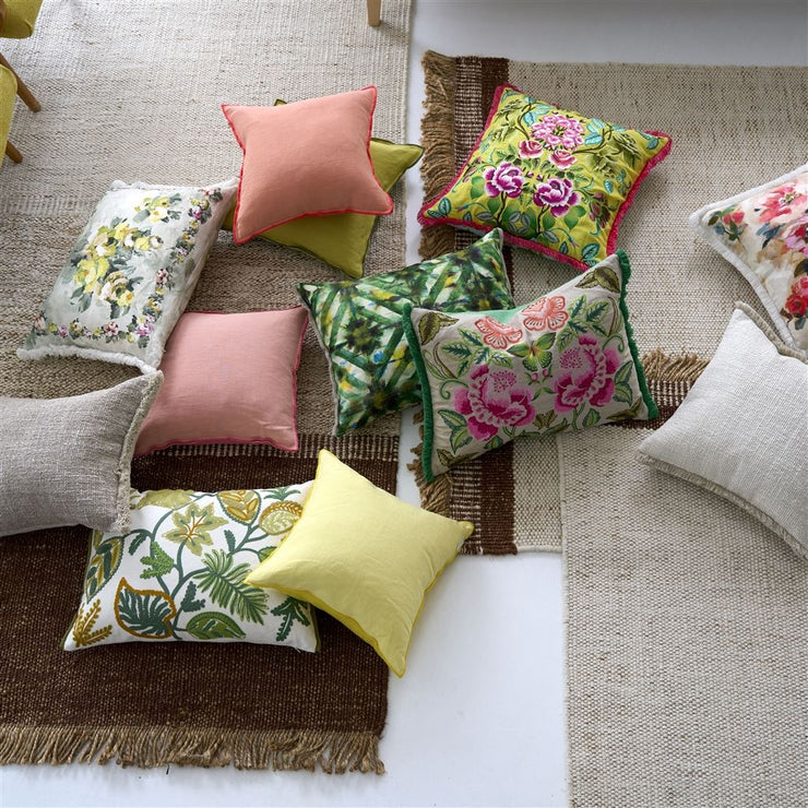 Designers Guild Brera Lino Mimosa & Primrose Linen Cushion