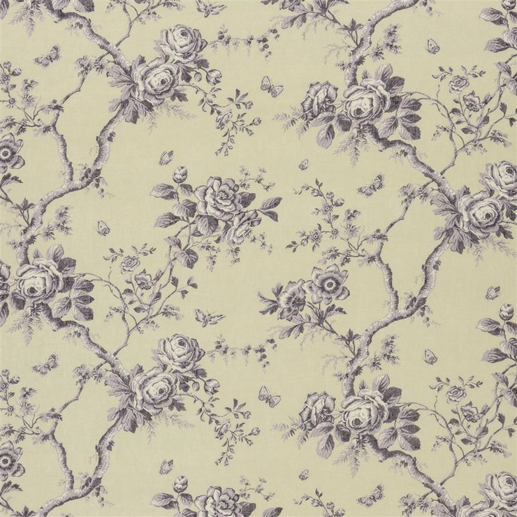 Ashfield Floral Voile - Vintage Purple