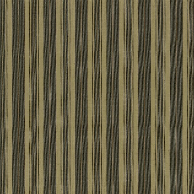 Derbyshire Ticking (pm)- Black/jute