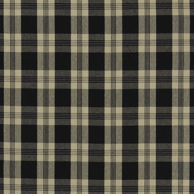 Mill Pond Check - Black/linen