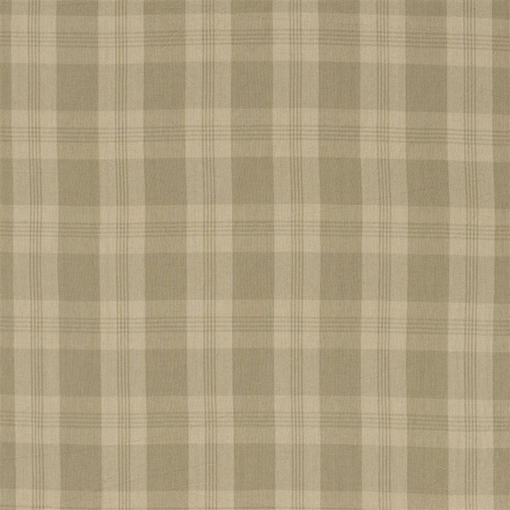 Mill Pond Check - Stone/linen