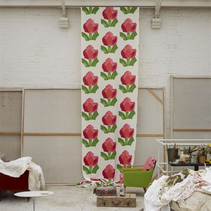 Howard Hodgkin Large Flower - Crimson