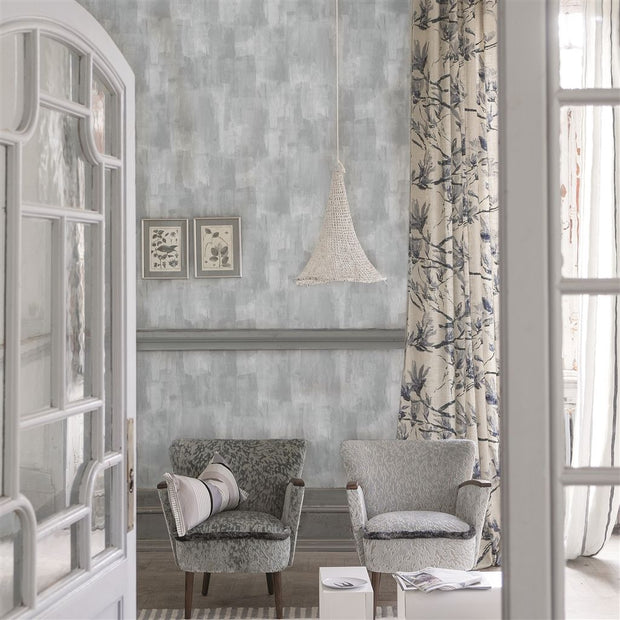 Designers Guild Shangri-La Lino - Graphite
