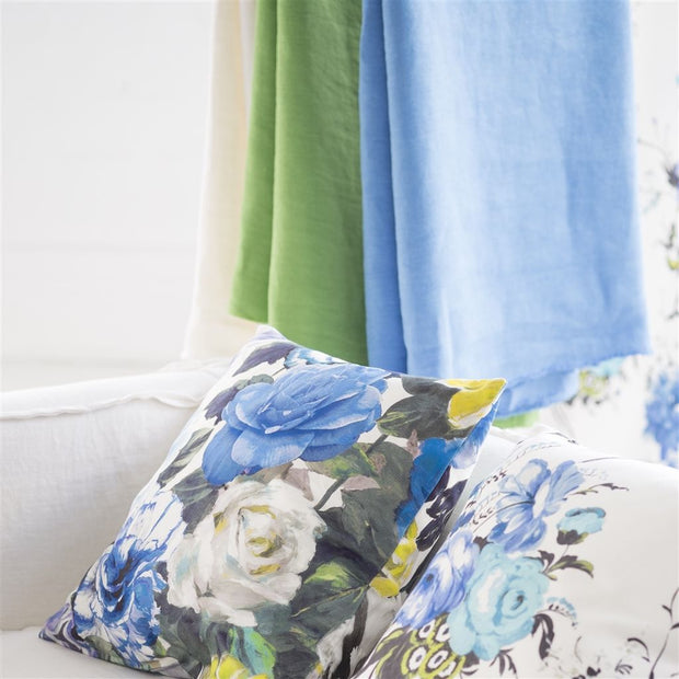 Designers Guild Essentials Brera Lino - Cerulean