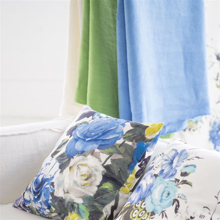 Designers Guild Essentials Brera Lino - Cerulean
