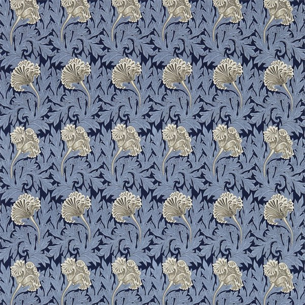 Tulip | Indigo/linen