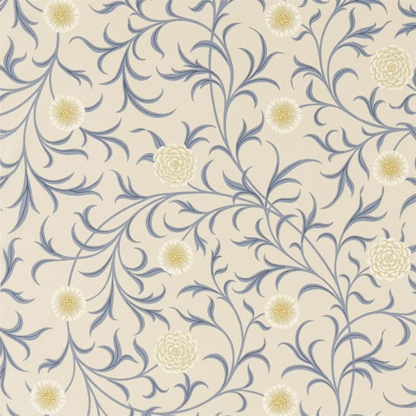 Scroll 220307 Parchment/Mineral – Sheen Upholstery