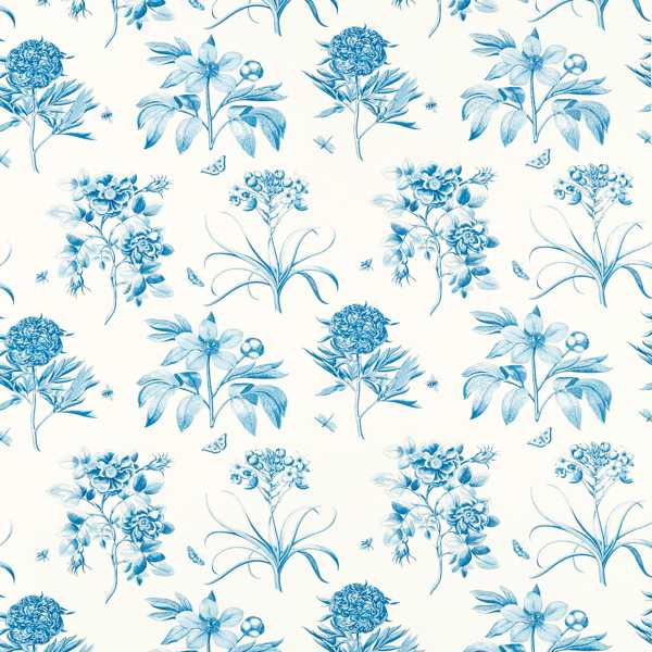 Etchings & Roses China Blue