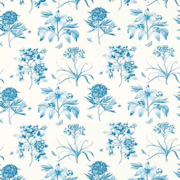 Etchings & Roses China Blue