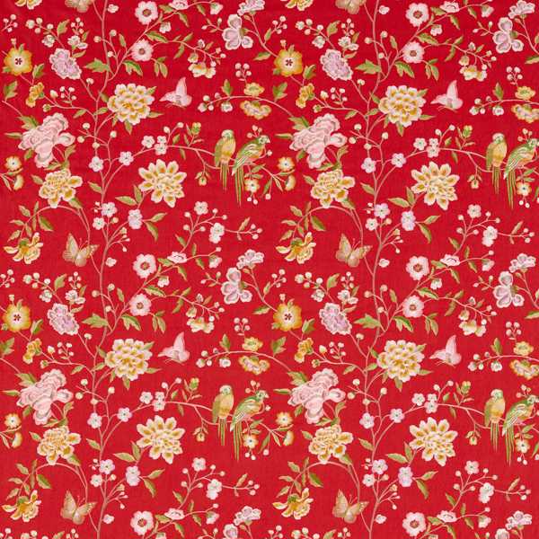 Chinoiserie Hall Cinnabar Red