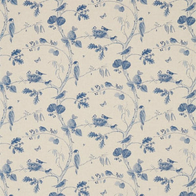Woodland Chorus Indigo/Linen