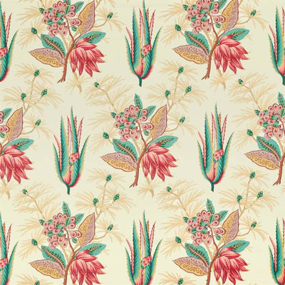 Desert Flower II Crimson/Teal